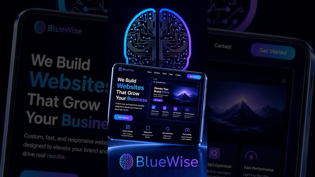 Modern Websites Built to Stand Out. Designed to Convert. | BlueWise ad by VMM